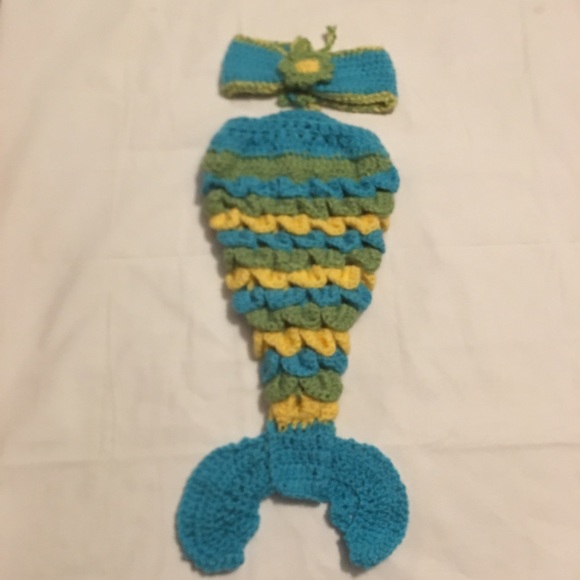 Crochet 🧶Newborn Mermaid 🧜‍♀️costume photography - Picture 2 of 6